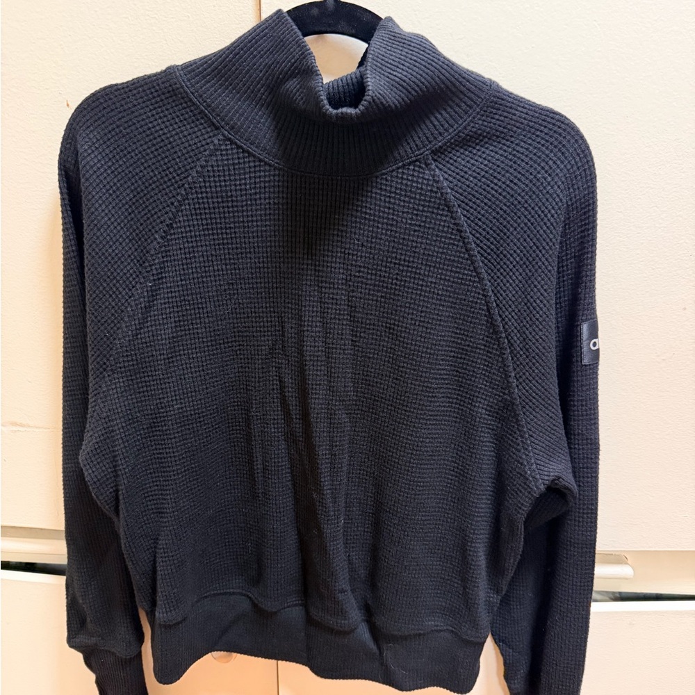 ALO Yoga waffle weekend escape mock neck